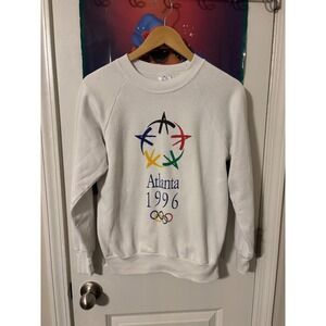 Atlanta 1996 Olympics Crewneck Sweatshirt Men's Size small White